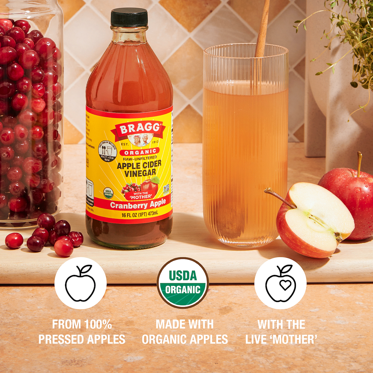 Apple Cider Vinegar Blend, Cranberry Apple