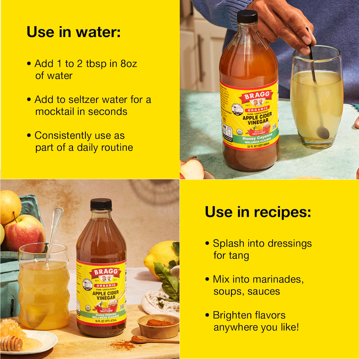 Apple Cider Vinegar Honey Cayenne Wellness Cleanse