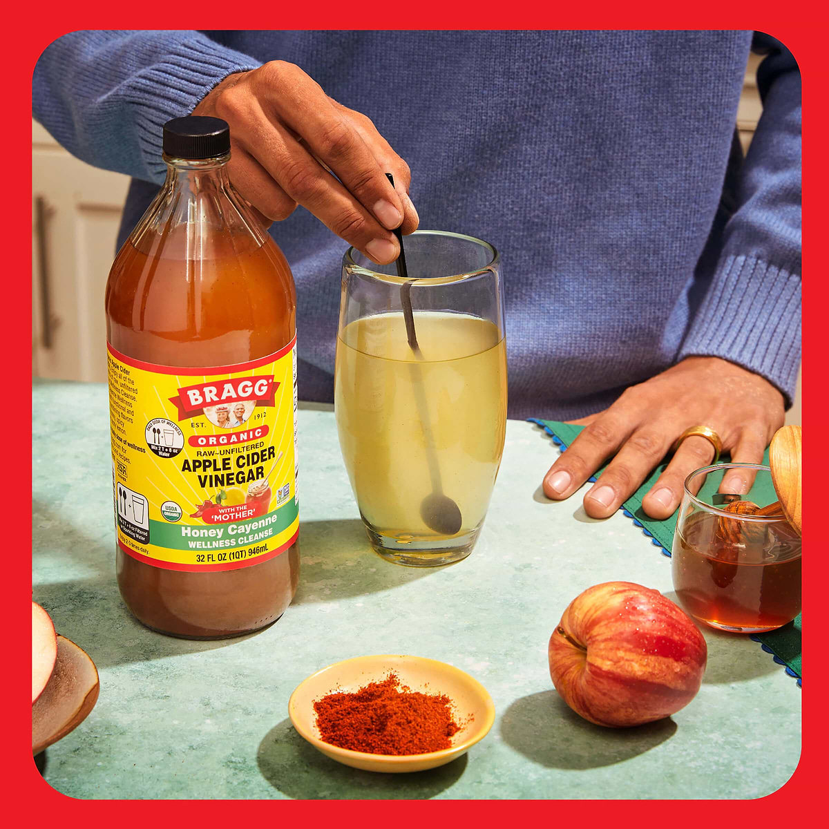 cleanse herbicide Bragg Organic Honey Cayenne Apple Cider Vinegar