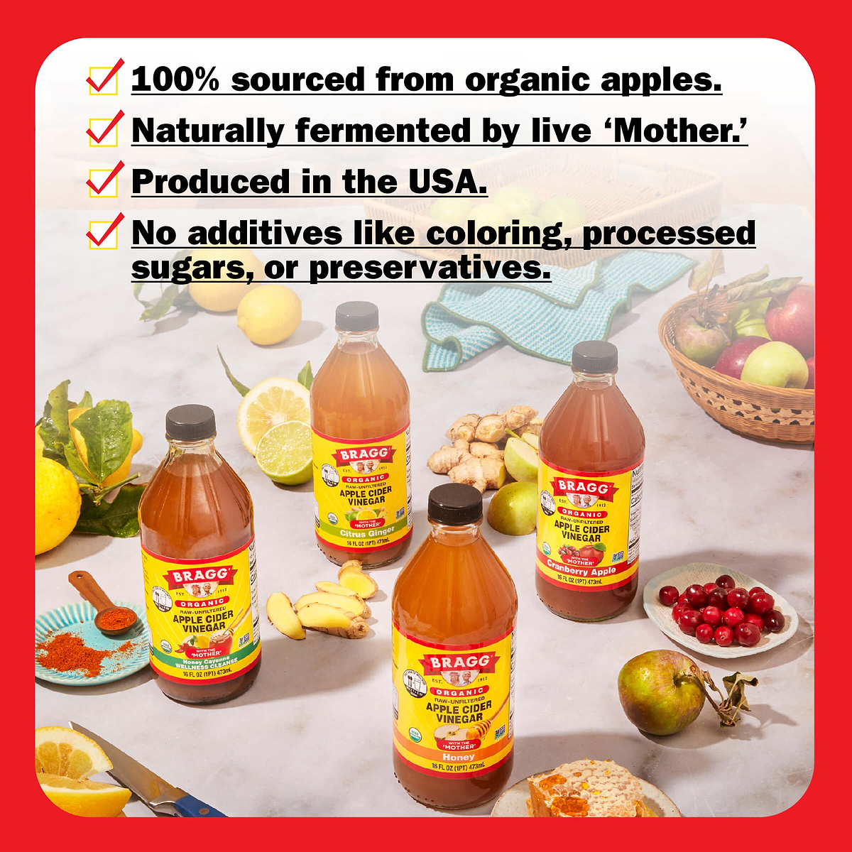 Apple Cider Vinegar Honey Cayenne Wellness Cleanse