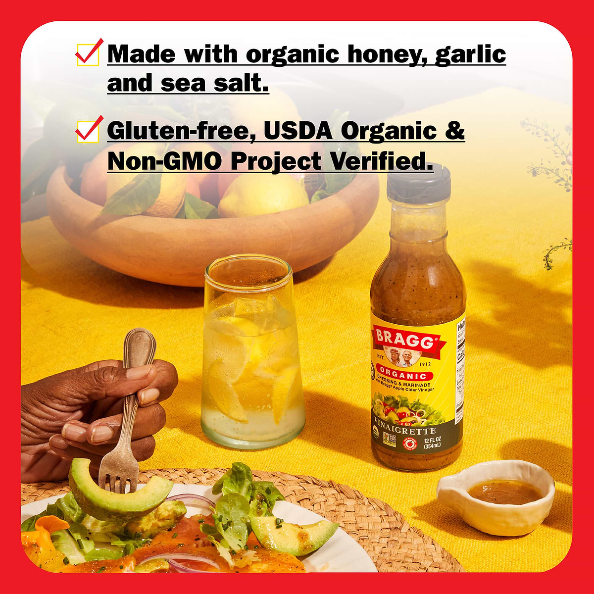 Organic Vinaigrette | ACV Dressing | Bragg Organic Vinaigrette | ACV Dressing | Bragg
