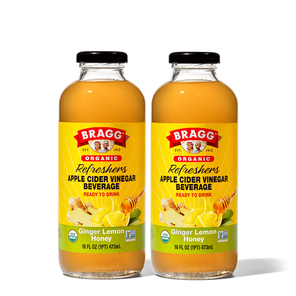 Apple Cider Vinegar Refresher, Ginger Lemon Honey, 2 Pack