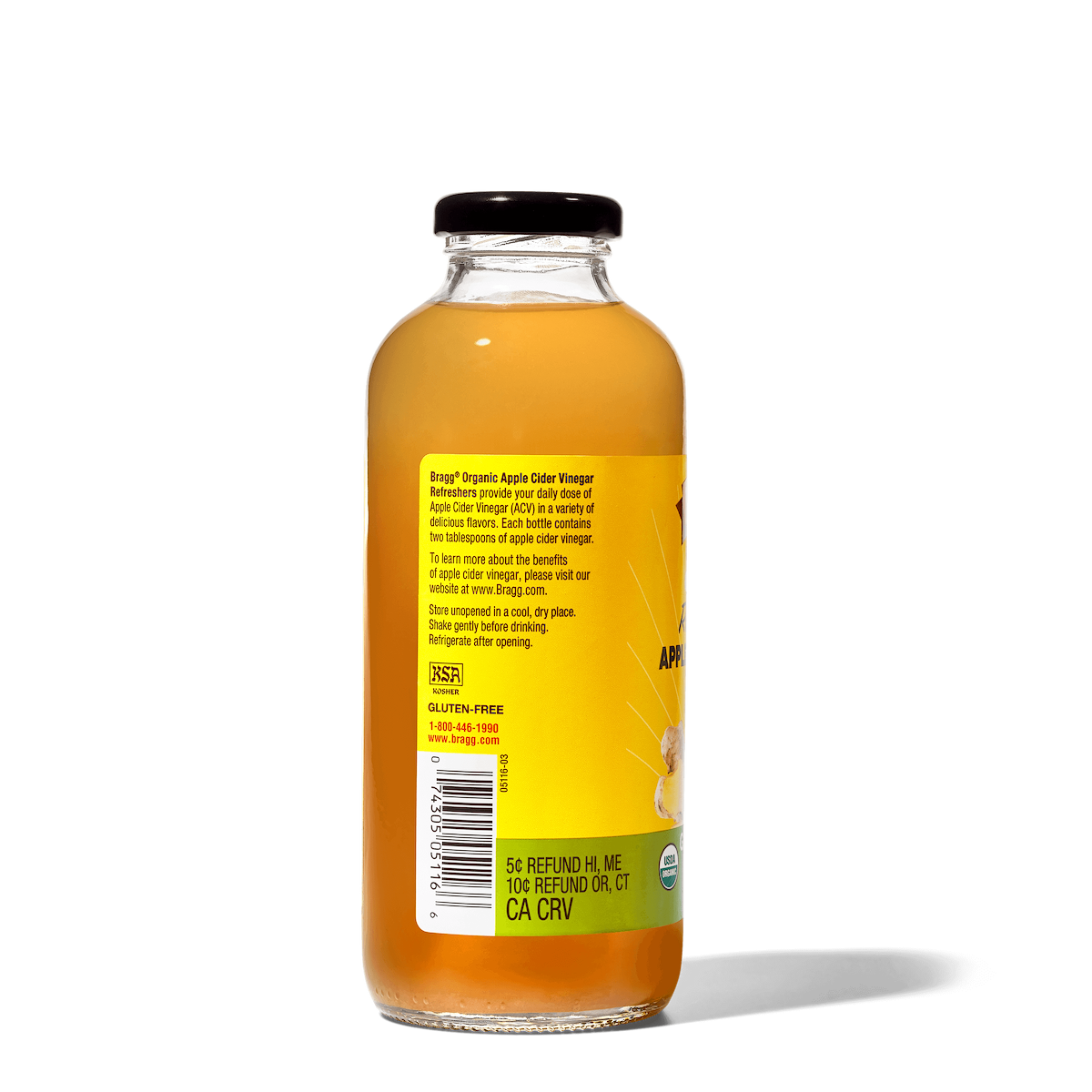 Apple Cider Vinegar Refresher, Ginger Lemon Honey, 2 Pack