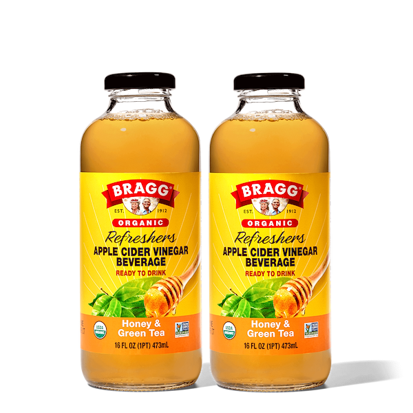 Apple Cider Vinegar Refresher, Honey Green Tea, 2 Pack