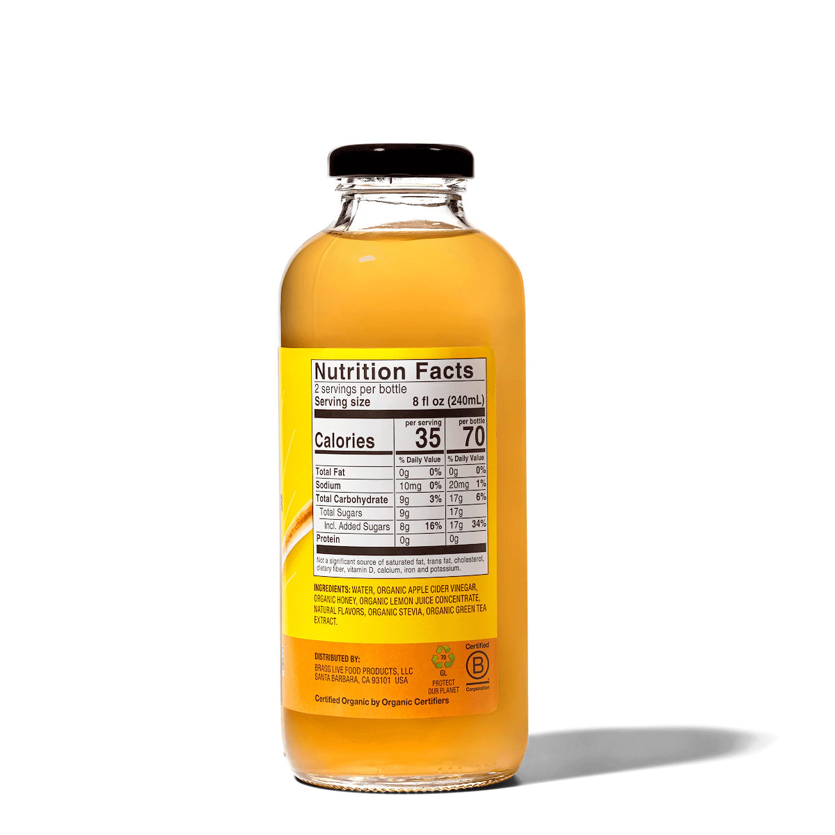 Apple Cider Vinegar Refresher, Honey Green Tea, 2 Pack