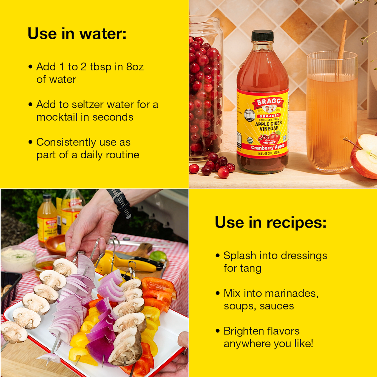 Apple Cider Vinegar Blend, Cranberry Apple