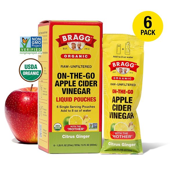 On-the-Go Organic Apple Cider Vinegar Citrus Ginger Pouches