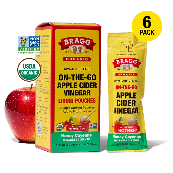 On-the-Go Organic Apple Cider Vinegar Honey Cayenne Pouches
