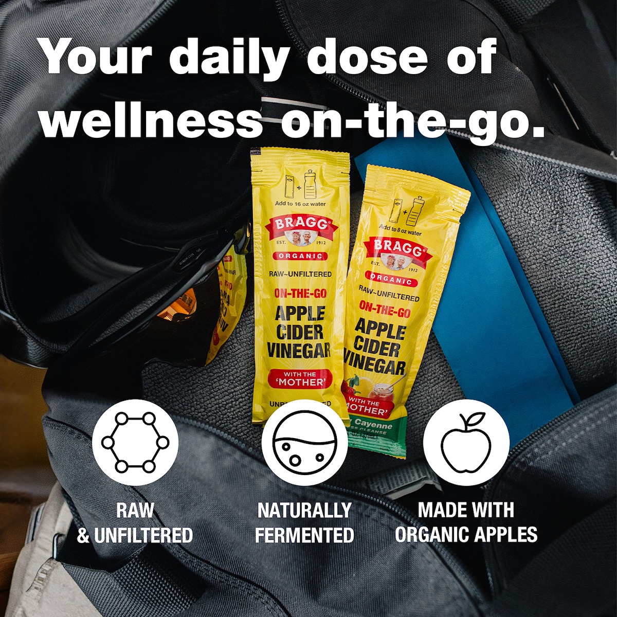 On-the-Go Organic Apple Cider Vinegar Honey Cayenne Pouches