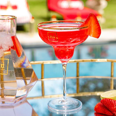 Au Vodka Red Cherry 70cl & Any Glass