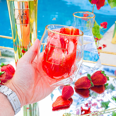 Au Vodka Red Cherry 70cl & Any Glass