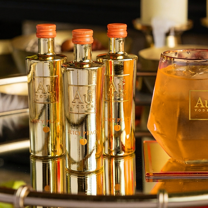 Au Vodka Juicy Peach Miniature 5cl