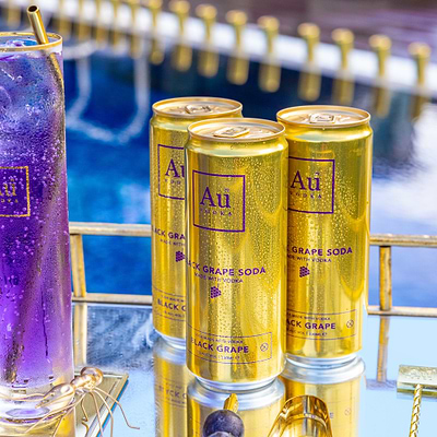 Au Vodka Black Grape Pre-Mixed Cans - 12 Pack