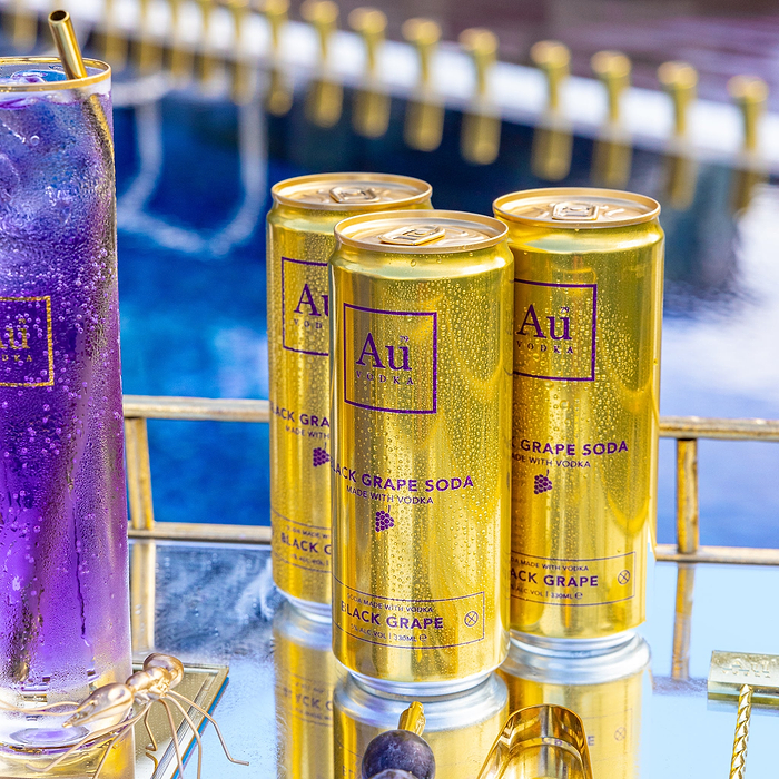 Au Vodka Black Grape Pre-Mixed Cans - 12 Pack