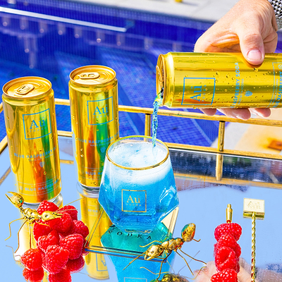 Au Vodka Blue Raspberry Pre-Mixed Cans - 12 Pack