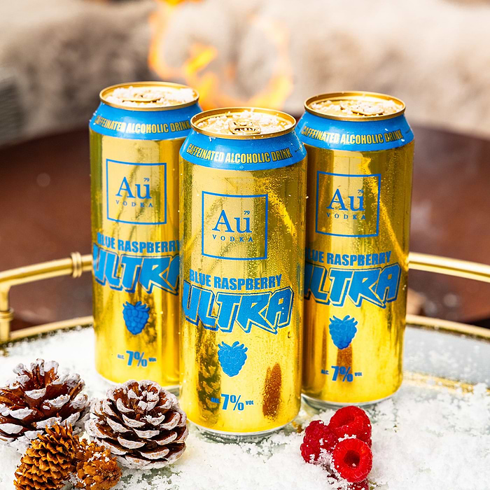 Blue Raspberry Cans Blue Raspberry Ultra Cans - Au Vodka