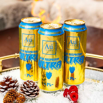 Au Vodka Blue Raspberry Ultra Cans - 12 Pack