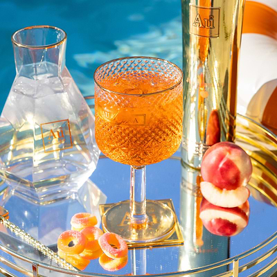 Au Crystal Cocktail Glass