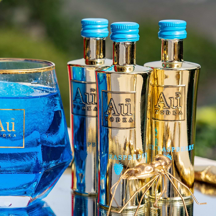 Blue Raspberry Small Alcohol Blue Raspberry Miniature 5cl - Au Vodka