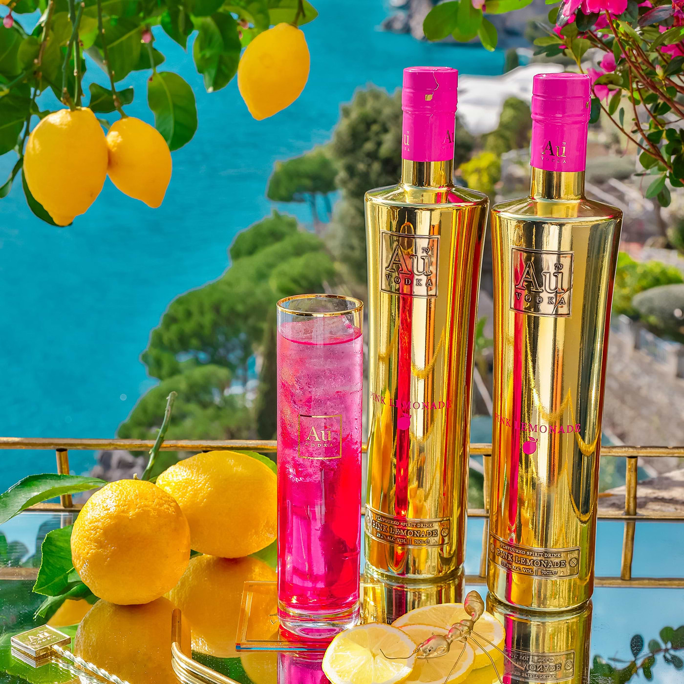 Au Vodka Pink Lemonade 70cl