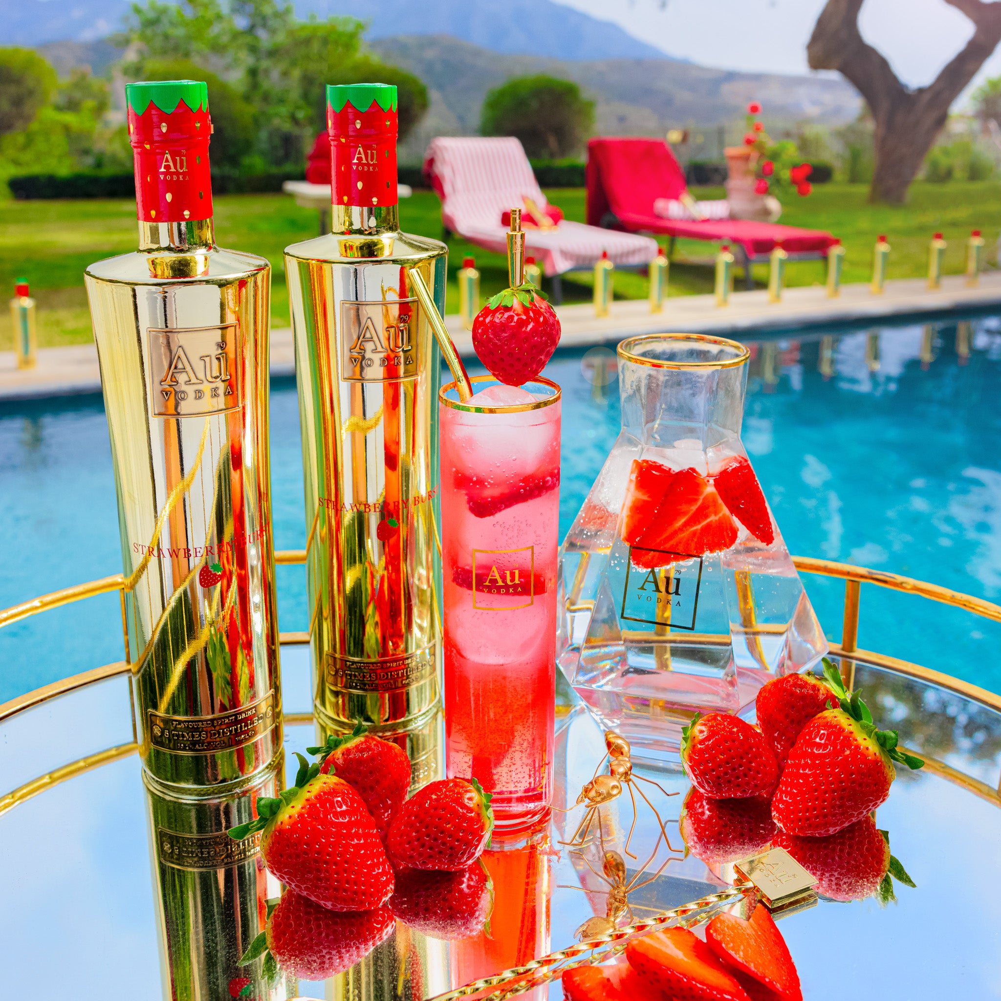 Au Vodka Strawberry Burst 70cl
