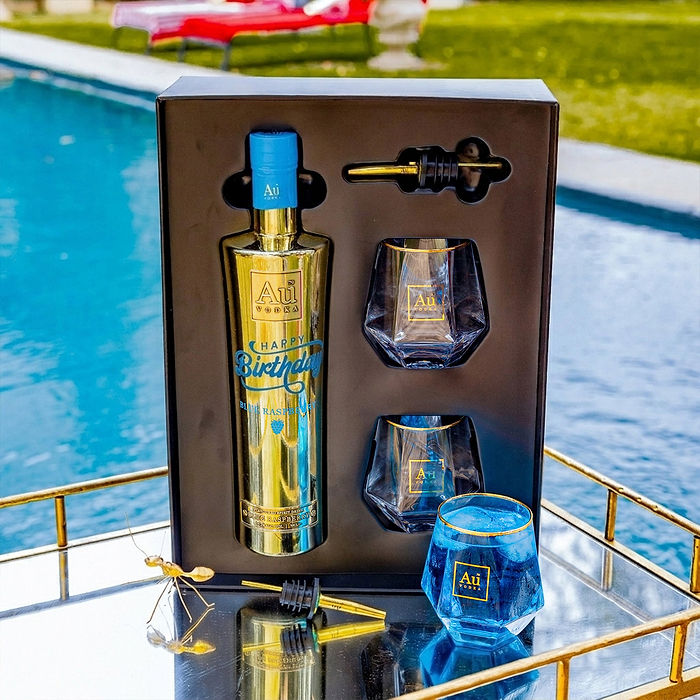 Au Vodka Engraved Birthday Gift Pack