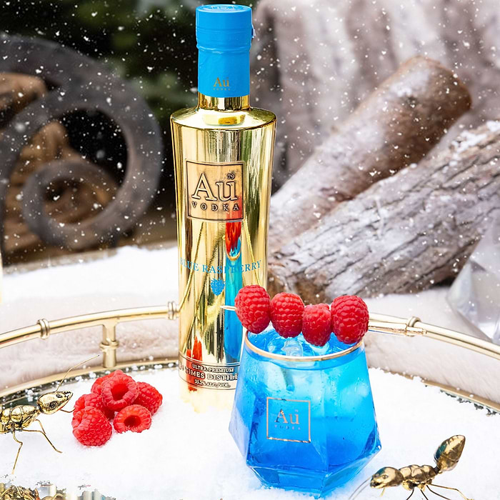 Blue Raspberry Small Alcohol Blue Raspberry 35cl - Au Vodka