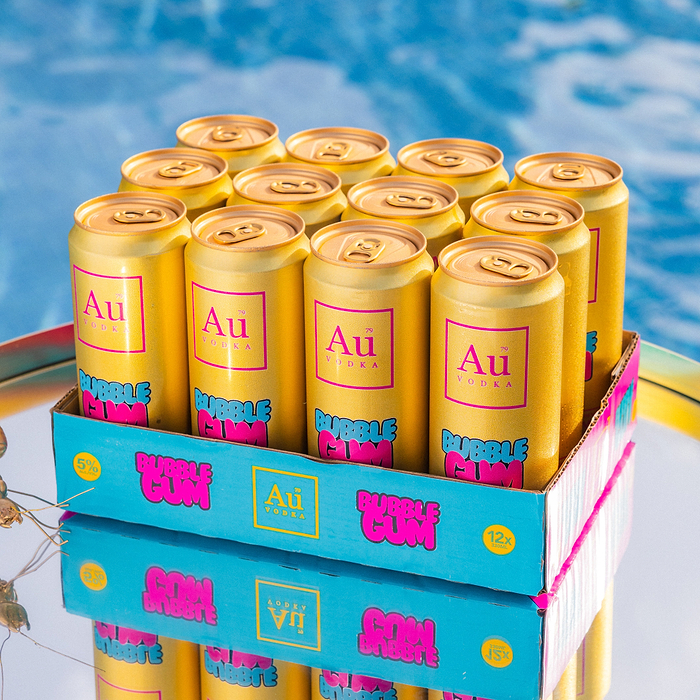 Au Vodka Bubblegum Pre-Mixed Cans & 70cl Bundle