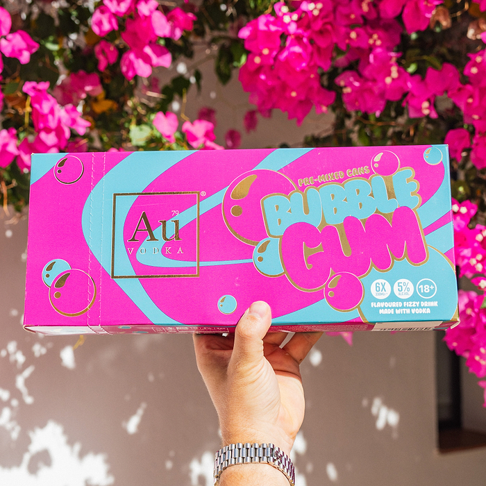 Au Vodka Limited Edition Bubblegum Cans Pack