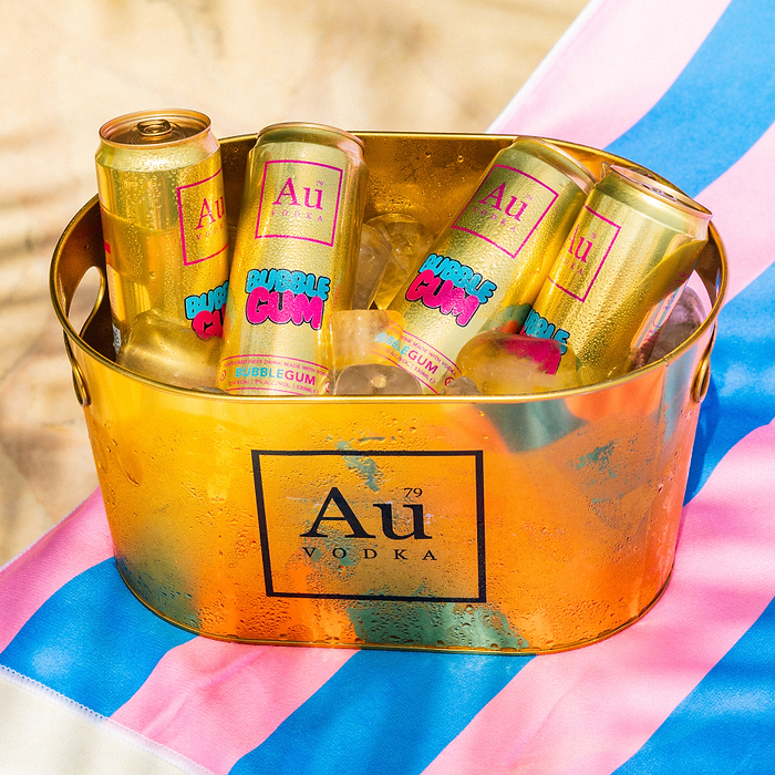 Au Vodka Bubblegum Pre-Mixed Cans & FREE Ice Bucket