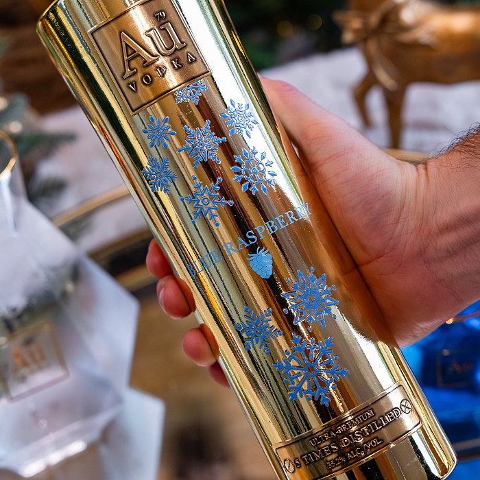 Au Vodka Christmas Edition Blue Raspberry 70cl