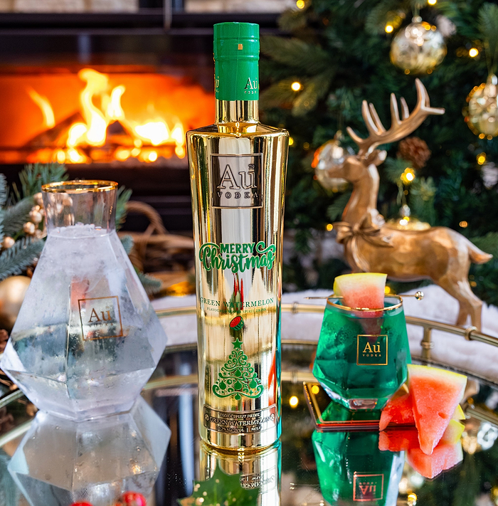 Au Vodka Christmas Edition Green Watermelon 70cl