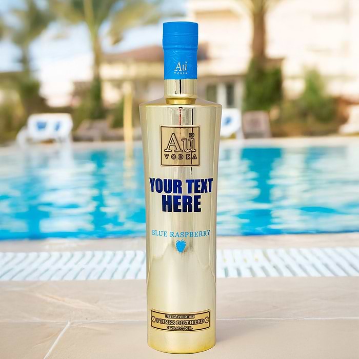 Mini Raspberry Vodka Au Engraved Blue Raspberry 70cl Vodka - Au Vodka