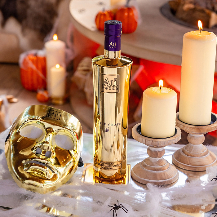 Au Vodka Any 70cl Bottle & Gold Mask