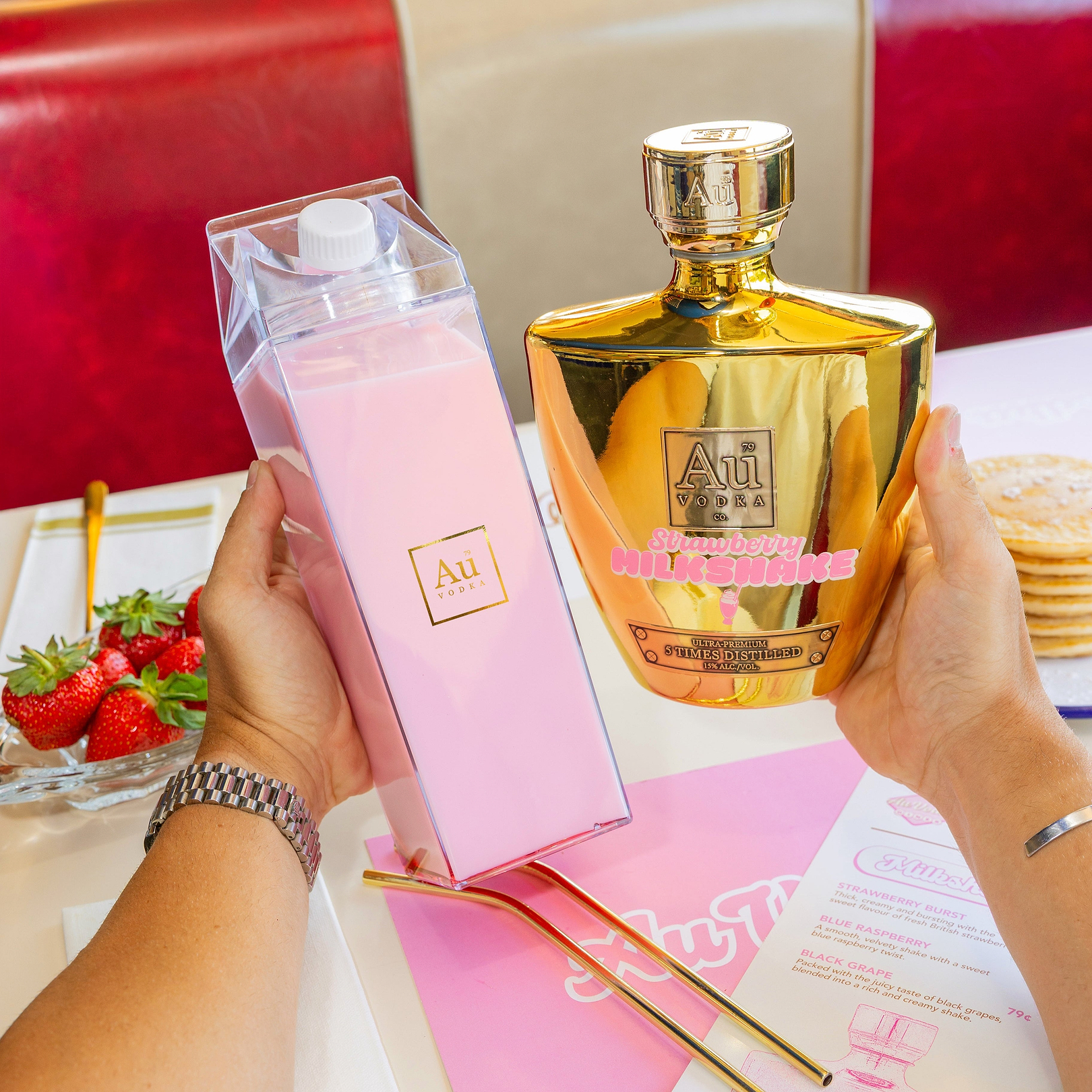 Strawberry Milkshake 70cl - Au Vodka