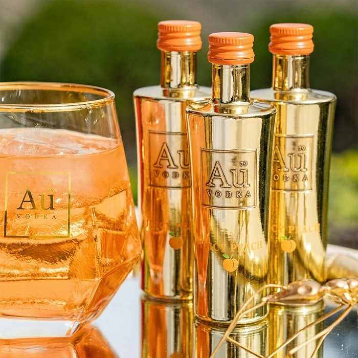 Au Vodka Juicy Peach Miniature 5cl
