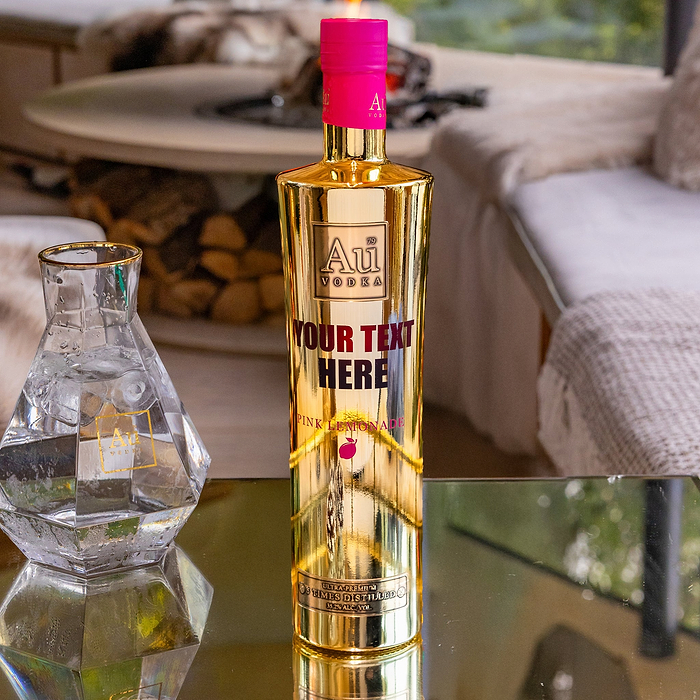 Engraved Au Vodka Pink Lemonade 70cl