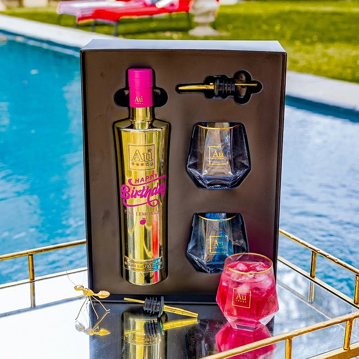 Au Vodka Engraved Birthday Gift Pack