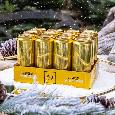 Au Vodka Pineapple Crush Pre-Mixed Cans - 12 Pack