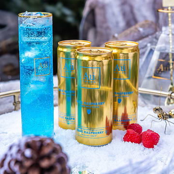 Au Vodka Blue Raspberry Pre-Mixed Cans - 12 Pack