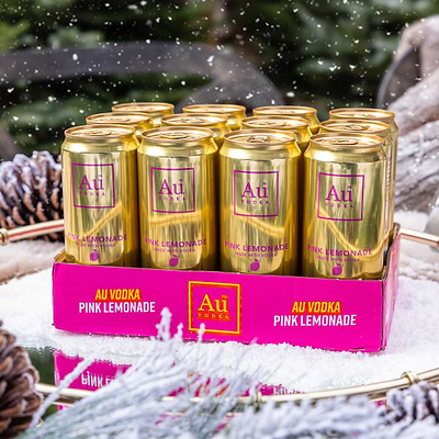 Au Vodka Pink Lemonade Pre-Mixed Cans - 12 Pack