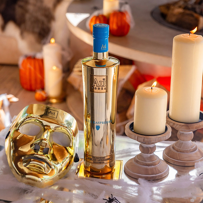Au Vodka Any 70cl Bottle & Gold Mask