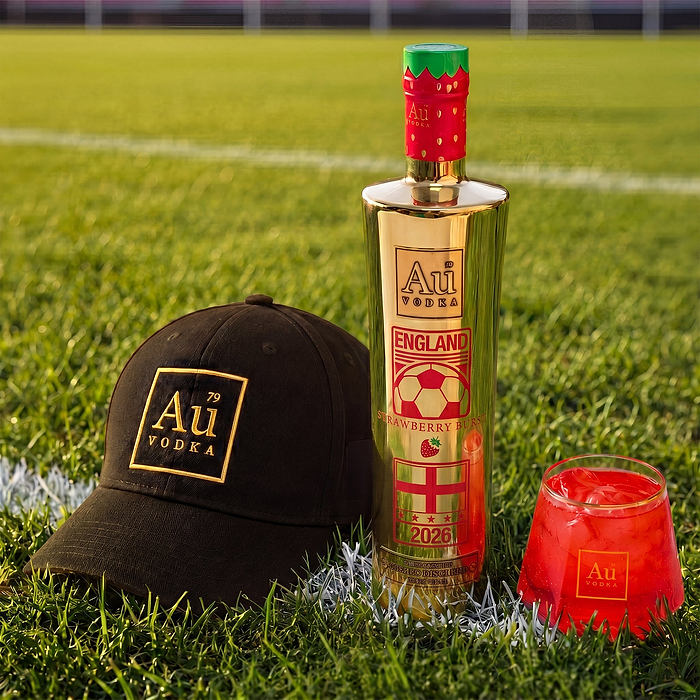 Au Vodka Strawberry Burst England Edition & Au Cap