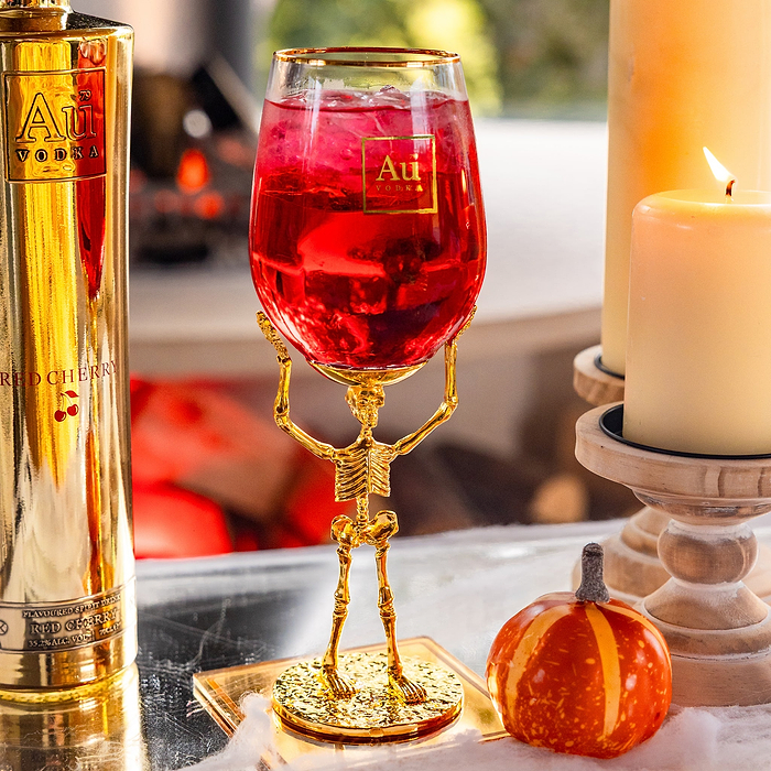 Au Vodka Long Stem Skeleton Glass
