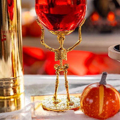 Au Vodka Long Stem Skeleton Glass