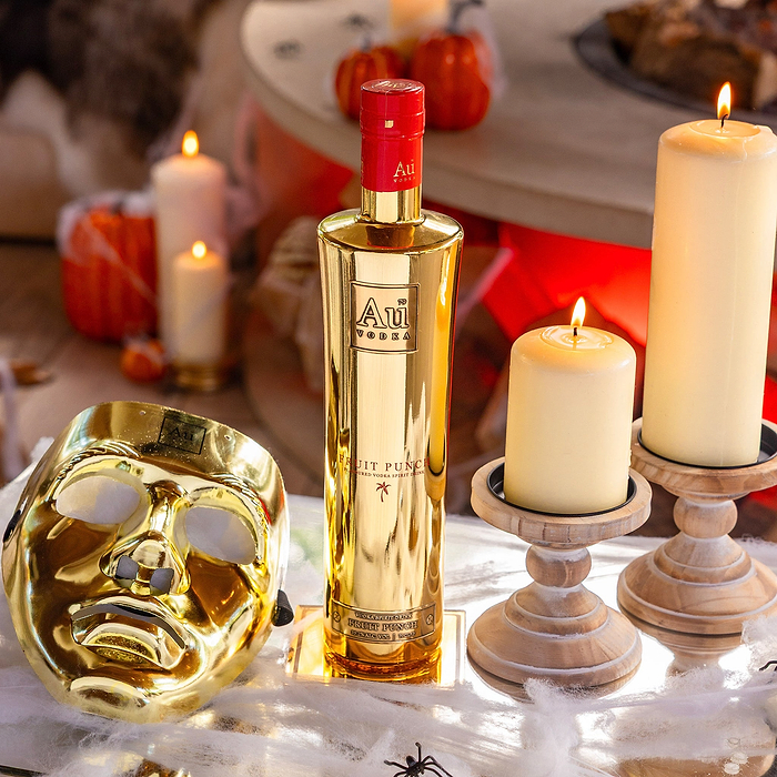 Au Vodka Any 70cl Bottle & Gold Mask