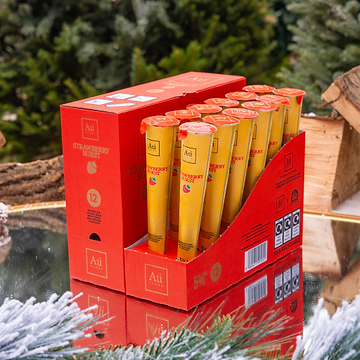 Au Vodka Strawberry Burst Ice Lollies - 12 Pack