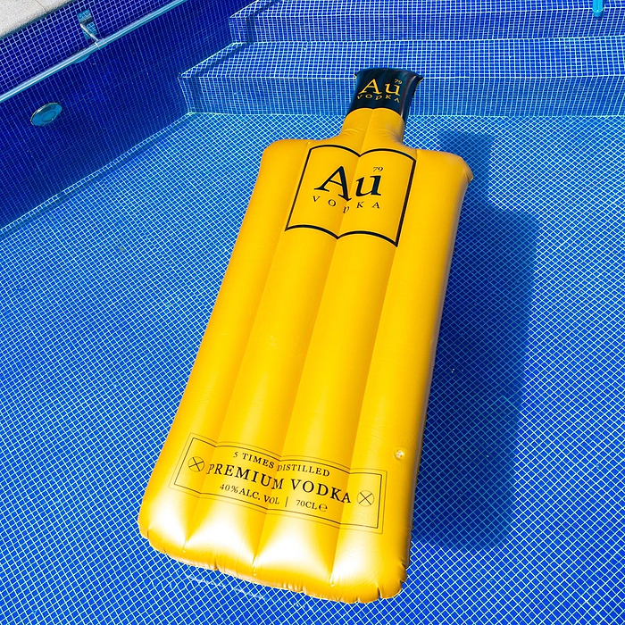 Au Gold Inflatable Lilo - Au Vodka