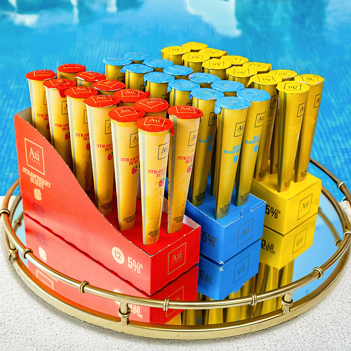 Au Vodka Mixed Ice Lollies - 36 Pack