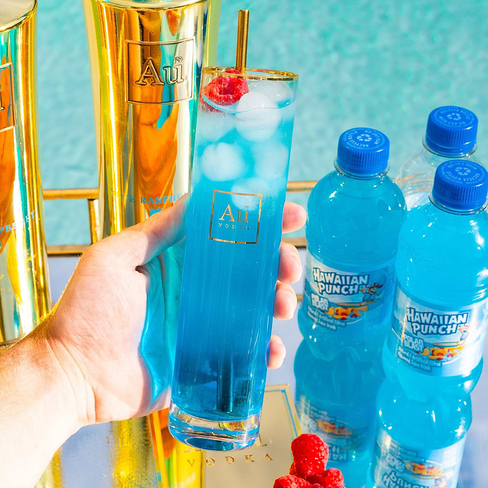 Mini Raspberry Vodka Au Blue Raspberry 70cl - Au Vodka